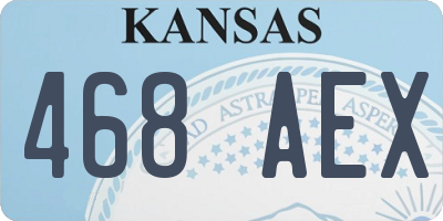 KS license plate 468AEX