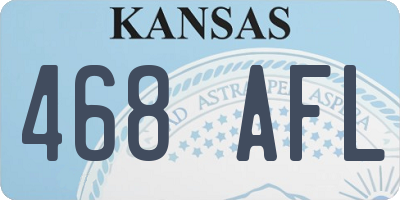 KS license plate 468AFL