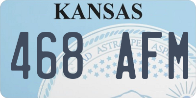 KS license plate 468AFM