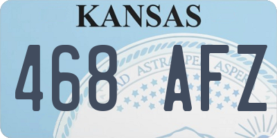 KS license plate 468AFZ