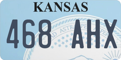 KS license plate 468AHX