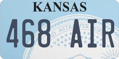KS license plate 468AIR