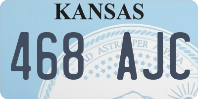 KS license plate 468AJC
