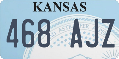 KS license plate 468AJZ