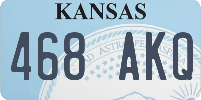 KS license plate 468AKQ