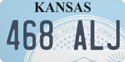 KS license plate 468ALJ