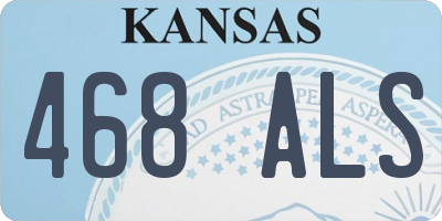 KS license plate 468ALS