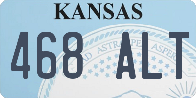 KS license plate 468ALT
