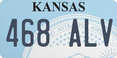 KS license plate 468ALV