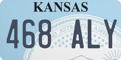 KS license plate 468ALY