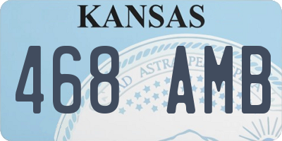 KS license plate 468AMB