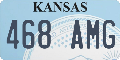 KS license plate 468AMG