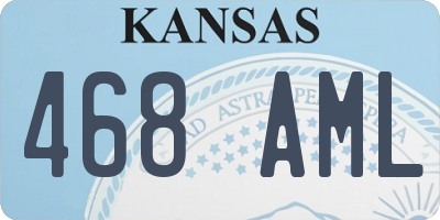 KS license plate 468AML