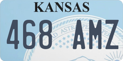 KS license plate 468AMZ