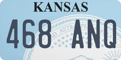 KS license plate 468ANQ