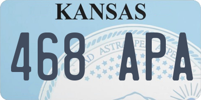 KS license plate 468APA