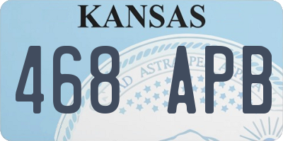 KS license plate 468APB