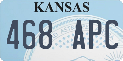 KS license plate 468APC