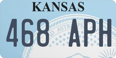 KS license plate 468APH