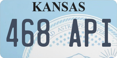 KS license plate 468API
