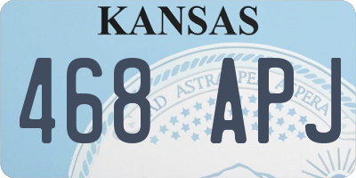 KS license plate 468APJ