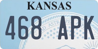 KS license plate 468APK