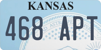 KS license plate 468APT