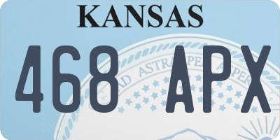 KS license plate 468APX