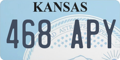 KS license plate 468APY