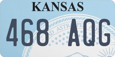 KS license plate 468AQG