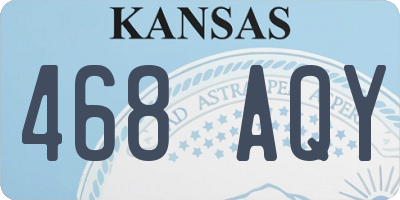 KS license plate 468AQY