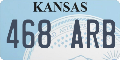 KS license plate 468ARB