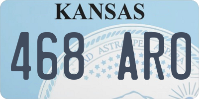 KS license plate 468ARO