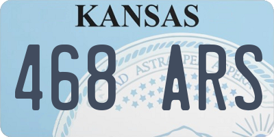 KS license plate 468ARS