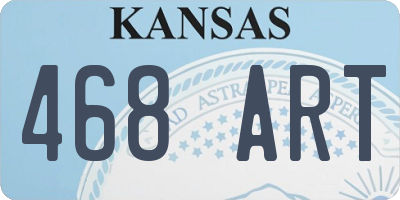 KS license plate 468ART