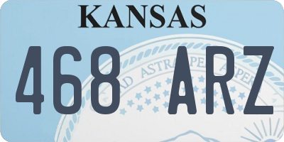 KS license plate 468ARZ