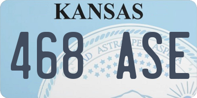 KS license plate 468ASE