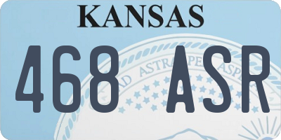 KS license plate 468ASR