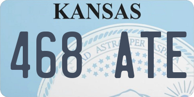 KS license plate 468ATE