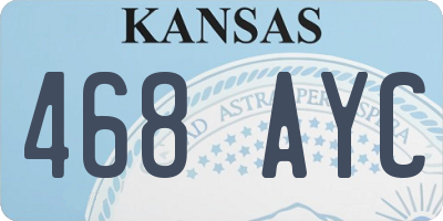 KS license plate 468AYC