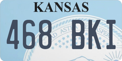 KS license plate 468BKI