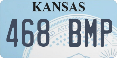 KS license plate 468BMP