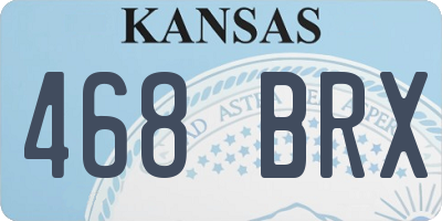 KS license plate 468BRX