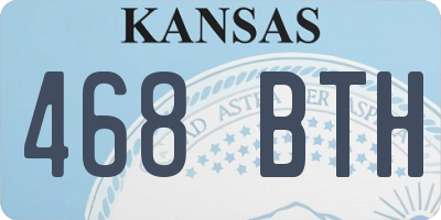 KS license plate 468BTH