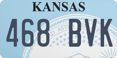 KS license plate 468BVK