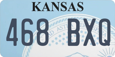 KS license plate 468BXQ