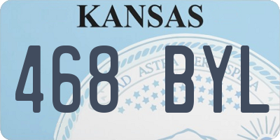 KS license plate 468BYL