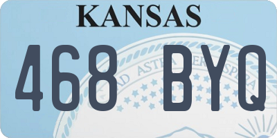 KS license plate 468BYQ