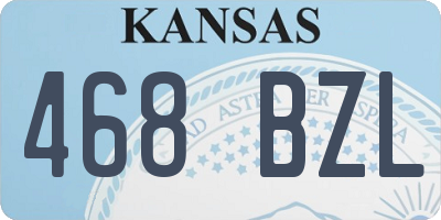 KS license plate 468BZL