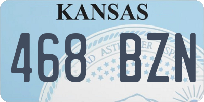 KS license plate 468BZN